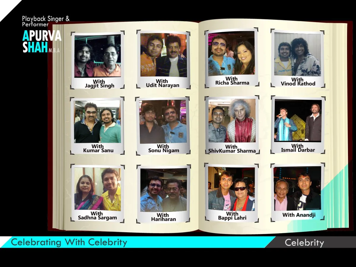 Apurv Shah celebrating with celebrities
